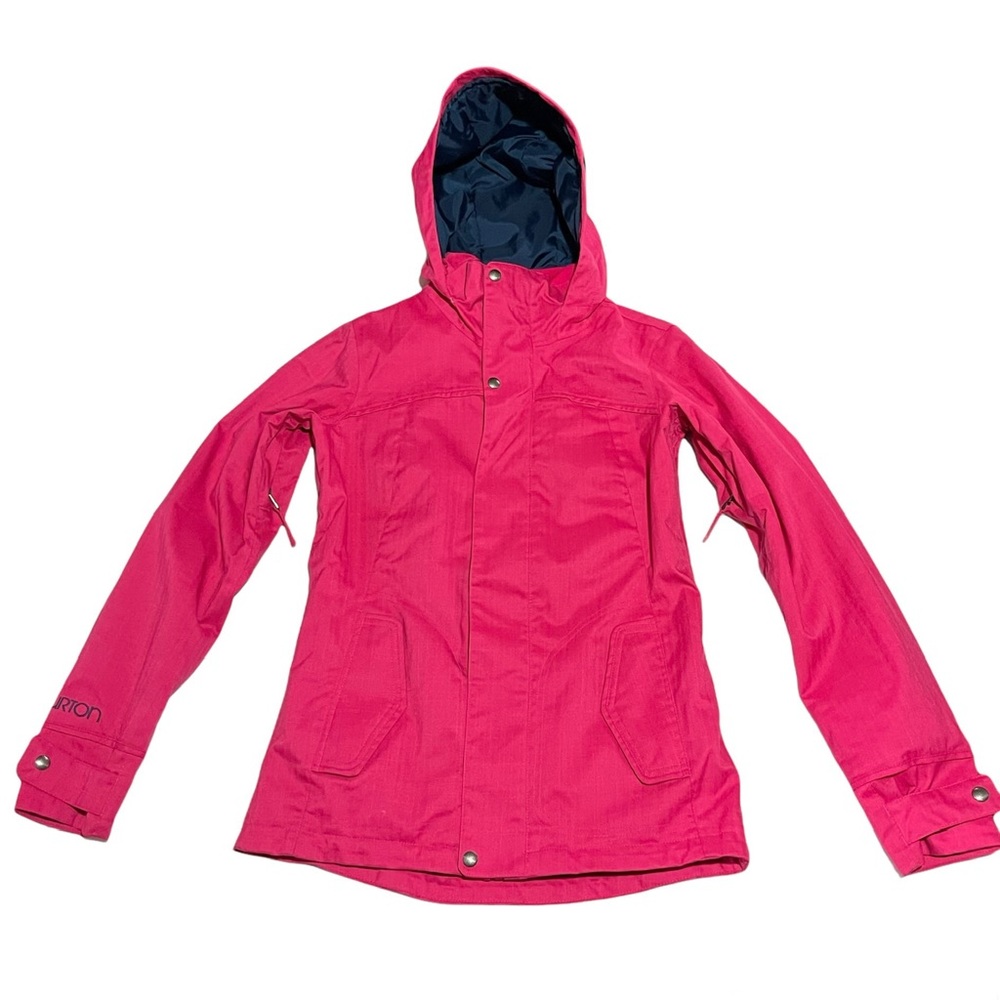 Burton Dryride Snowboard Jacket Sz: S Pink “Da Nang” Insulated Ski Coat Hooded